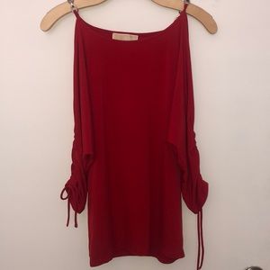 Michael Kors cold shoulder blouse